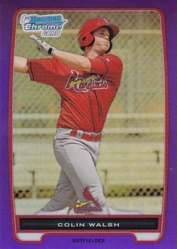 2012 Bowman Chrome - Prospects Purple Refractor #BCP137 Colin Walsh Front