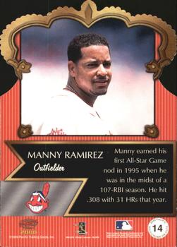 2000 Pacific - Gold Crown Die Cuts #14 Manny Ramirez  Back