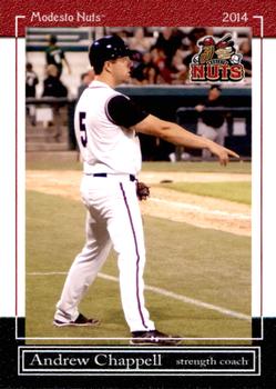 2014 Grandstand Modesto Nuts #7 Andrew Chappell Front