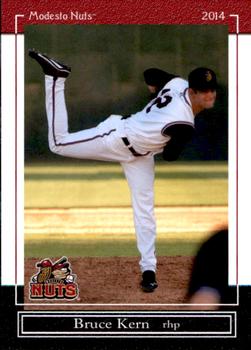 2014 Grandstand Modesto Nuts #18 Bruce Kern Front