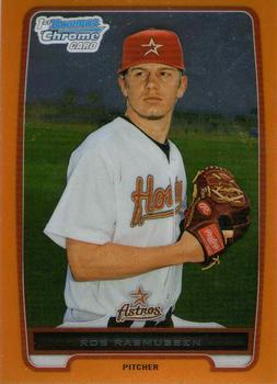 2012 Bowman Chrome - Prospects Orange Refractor #BCP111 Rob Rasmussen Front