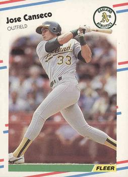1988 Fleer #276 Jose Canseco Front