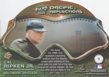 2000 Pacific - Reflections #3 Cal Ripken Jr.  Back