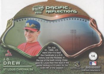 2000 Pacific - Reflections #14 J.D. Drew  Back