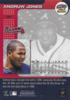 2000 Pacific - Ruby #37a Andruw Jones Back