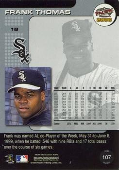 2000 Pacific - Ruby #107a Frank Thomas Back