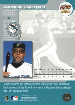2000 Pacific - Ruby #174 Ramon Castro  Back