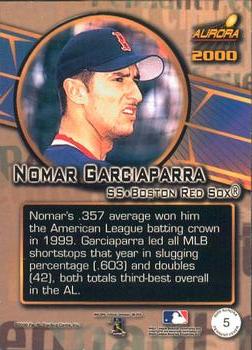 2000 Pacific Aurora - Pennant Fever #5 Nomar Garciaparra  Back