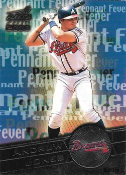 2000 Pacific Aurora - Pennant Fever Silver #1 Andruw Jones  Front