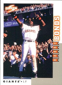 1998 Score Rookie & Traded #RT10 Barry Bonds Front