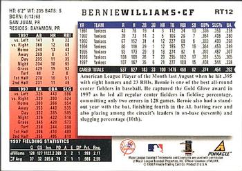 1998 Score Rookie & Traded #RT12 Bernie Williams Back