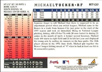 1998 Score Rookie & Traded #RT137 Michael Tucker Back