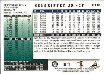 1998 Score Rookie & Traded #RT13 Ken Griffey Jr. Back