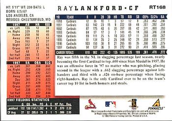 1998 Score Rookie & Traded #RT168 Ray Lankford Back