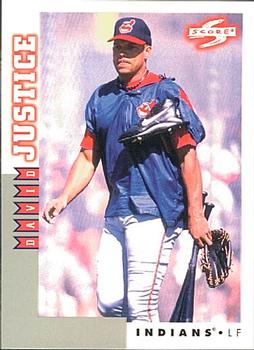 1998 Score Rookie & Traded #RT16 David Justice Front