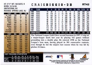 1998 Score Rookie & Traded #RT42 Craig Biggio Back