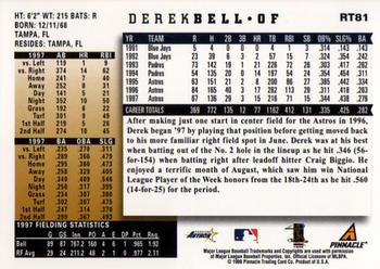 1998 Score Rookie & Traded #RT81 Derek Bell Back