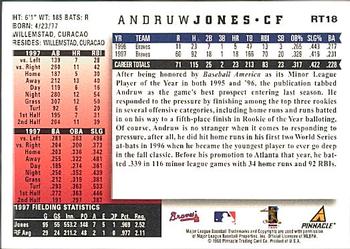 1998 Score Rookie & Traded #RT18 Andruw Jones Back