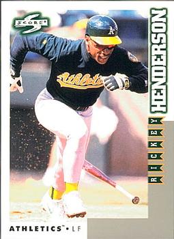 1998 Score Rookie & Traded #RT205 Rickey Henderson Front