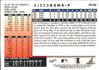 1998 Score Rookie & Traded #RT26 Hideo Nomo Back