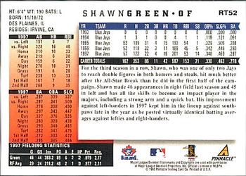 1998 Score Rookie & Traded #RT52 Shawn Green Back