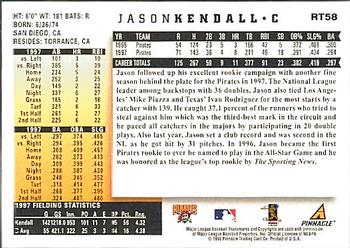 1998 Score Rookie & Traded #RT58 Jason Kendall Back