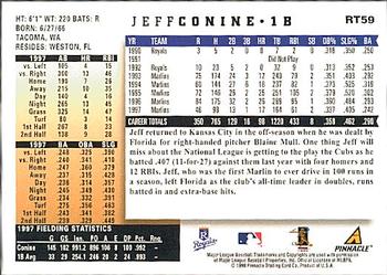 1998 Score Rookie & Traded #RT59 Jeff Conine Back