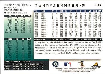 1998 Score Rookie & Traded #RT7 Randy Johnson Back