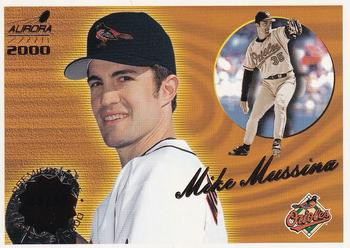 2000 Pacific Aurora - Premiere Date #18 Mike Mussina  Front