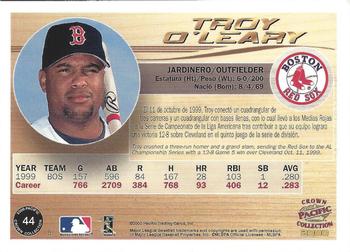 2000 Pacific Crown Collection - Holographic Purple #44 Troy O'Leary  Back