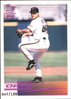 2000 Pacific Crown Collection - Holographic Purple #255 Russ Ortiz  Front