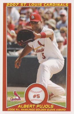 2007 St. Louis Cardinals Police #NNO Albert Pujols Front