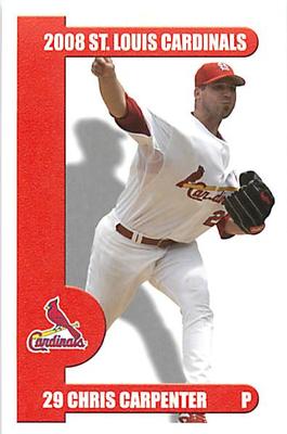 2008 St. Louis Cardinals Police #NNO Chris Carpenter Front