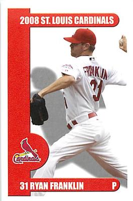 2008 St. Louis Cardinals Police #NNO Ryan Franklin Front