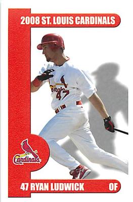 2008 St. Louis Cardinals Police #NNO Ryan Ludwick Front