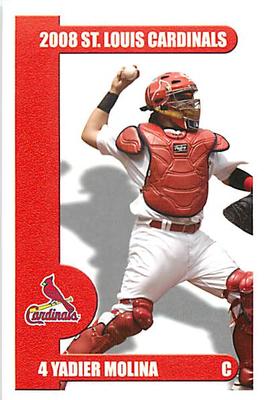 2008 St. Louis Cardinals Police #NNO Yadier Molina Front
