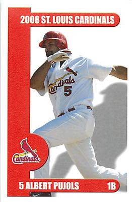 2008 St. Louis Cardinals Police #NNO Albert Pujols Front