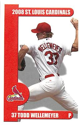 2008 St. Louis Cardinals Police #NNO Todd Wellemeyer Front