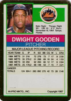 1988 Action Packed Test Issue #NNO Dwight Gooden Back