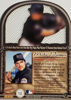 2000 Pacific Crown Collection - In the Cage #12 Mike Piazza  Back