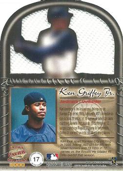 2000 Pacific Crown Collection - In the Cage #17 Ken Griffey Jr.  Back