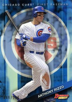 2015 Bowman's Best - Blue Refractor #24 Anthony Rizzo Front