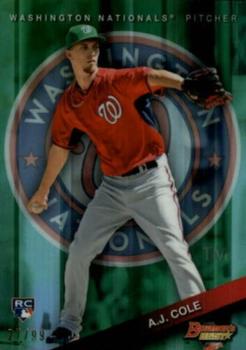 2015 Bowman's Best - Green Refractor #80 A.J. Cole Front