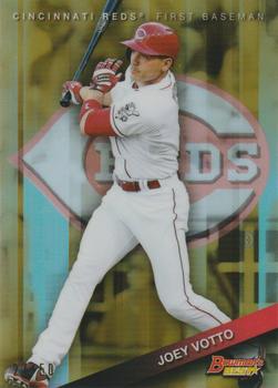 2015 Bowman's Best - Gold Refractor #7 Joey Votto Front
