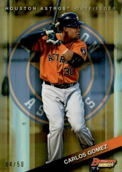 2015 Bowman's Best - Gold Refractor #89 Carlos Gomez Front