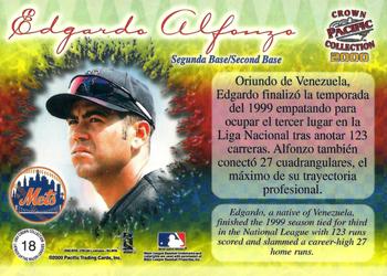 2000 Pacific Crown Collection - Latinos of the Major Leagues #18 Edgardo Alfonzo  Back