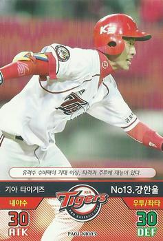 2015 SMG Ntreev Baseball's Best Players Hell's Fireball #PA01-KI003 Han-Wool Kang Front