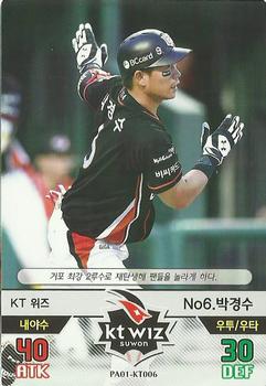 2015 SMG Ntreev Baseball's Best Players Hell's Fireball #PA01-KT006 Kyung-Soo Park Front