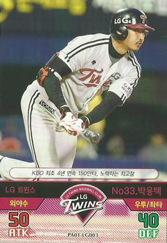 2015 SMG Ntreev Baseball's Best Players Hell's Fireball #PA01-LG003 Yong-Taik Park Front