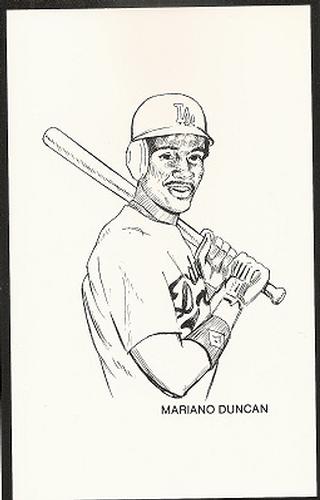 1986 Big Apple Super Rookies (Unlicensed) #NNO Mariano Duncan Front